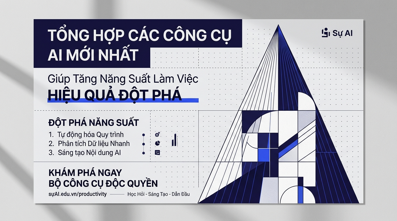 Tổng hợp Các Công cụ AI MỚI NHẤT Giúp Tăng Năng Suất Làm Việc Hiệu Quả Đột Phá