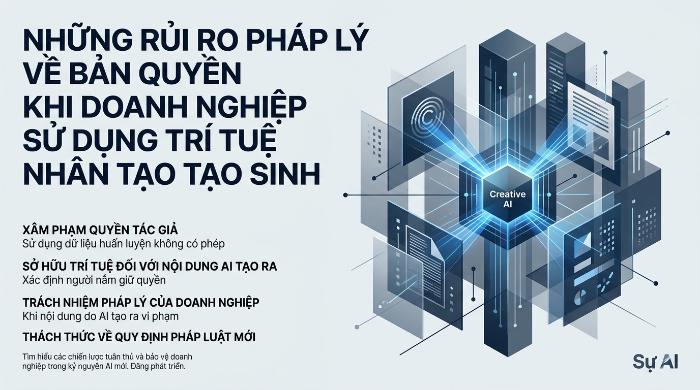 Những Rủi Ro Pháp Lý Về Bản Quyền Khi Doanh Nghiệp Sử Dụng Trí Tuệ Nhân Tạo Tạo Sinh