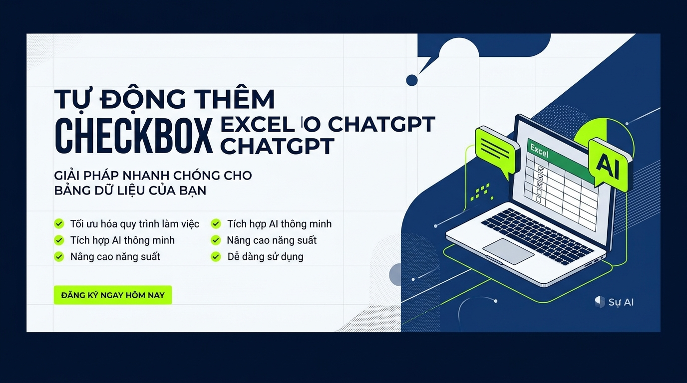 Tự động thêm checkbox Excel ChatGPT: Giải pháp nhanh chóng cho bảng dữ liệu của bạn