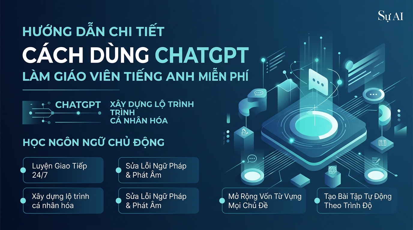 Hướng Dẫn Chi Tiết Cách Dùng ChatGPT Làm Giáo Viên Tiếng Anh Cá Nhân Miễn Phí