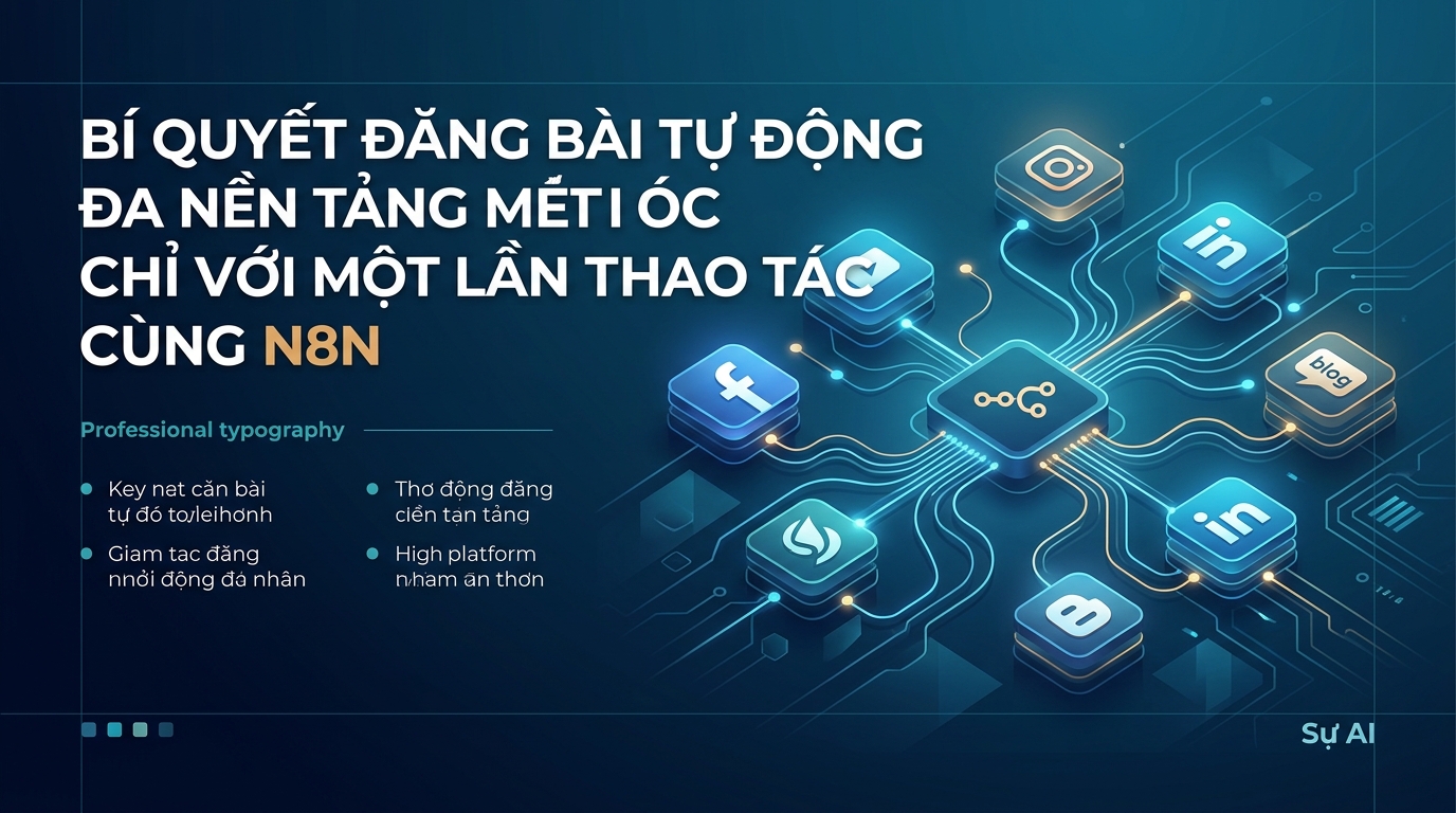 Bí quyết Đăng bài tự động đa nền tảng chỉ với một lần thao tác cùng N8N