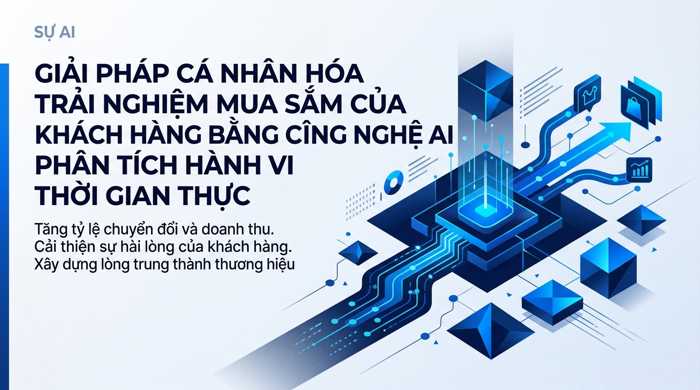 Giải pháp cá nhân hóa trải nghiệm mua sắm của khách hàng bằng công nghệ AI phân tích hành vi thời gian thực