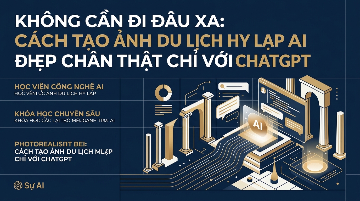 KHÔNG CẦN ĐI ĐÂU XA: CÁCH TẠO ẢNH DU LỊCH HY LẠP AI ĐẸP CHÂN THẬT CHỈ VỚI CHATGPT