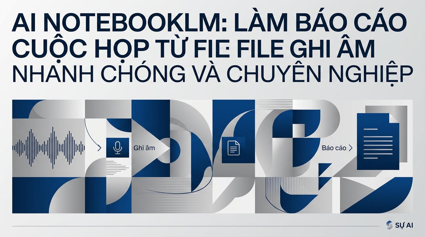 AI NotebookLM Làm Báo Cáo Cuộc Họp Từ File Ghi Âm Nhanh Chóng và Chuyên Nghiệp