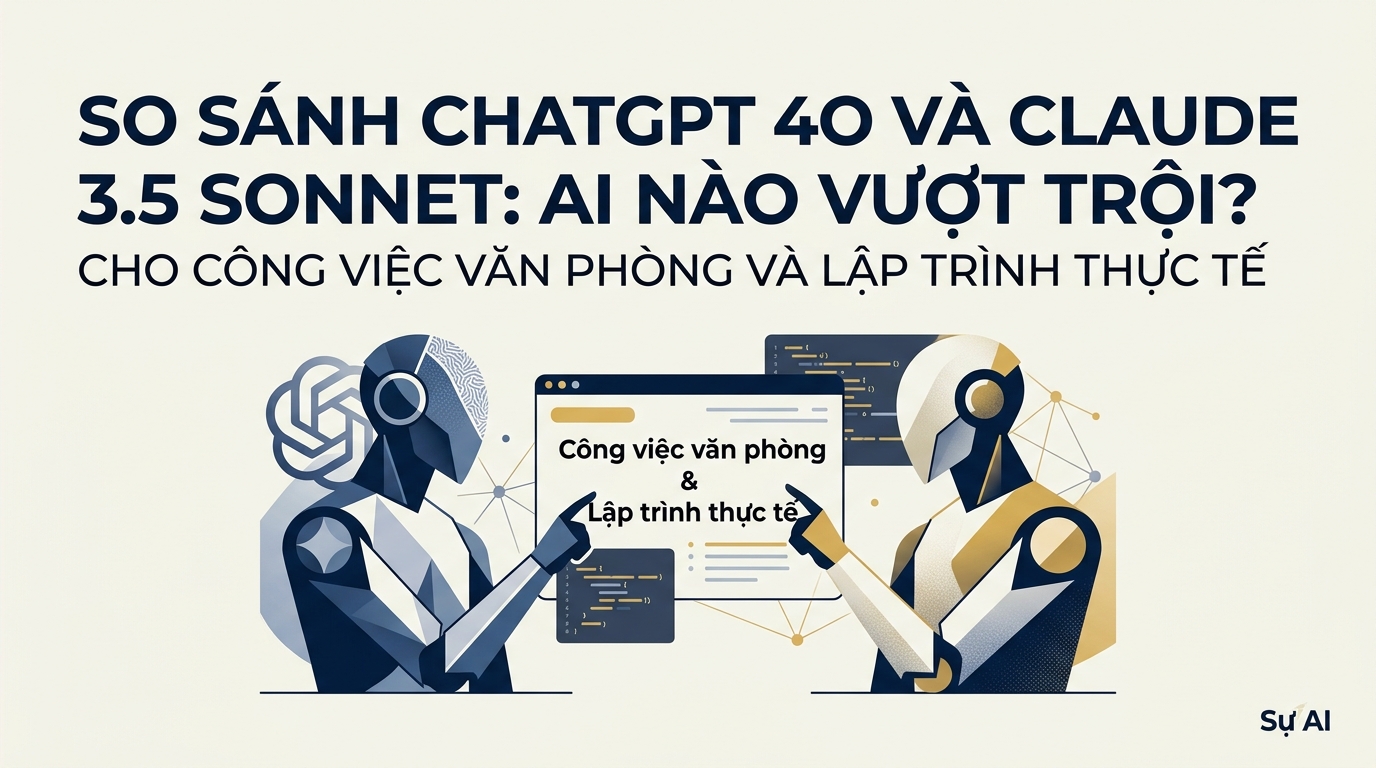 So sánh ChatGPT 4o và Claude 3.5 Sonnet: AI nào vượt trội cho công việc văn phòng và lập trình thực tế?