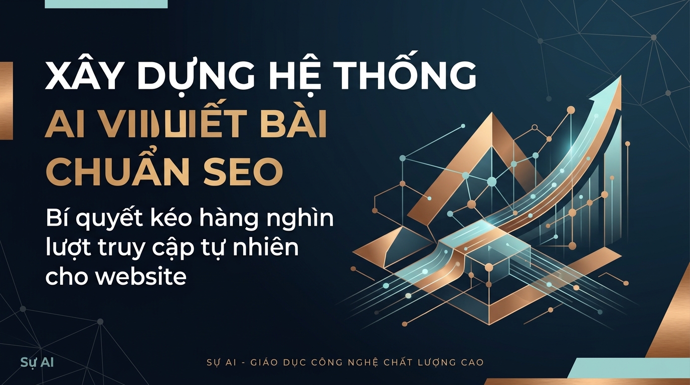 Xây dựng hệ thống AI viết bài chuẩn SEO: Bí quyết kéo hàng nghìn lượt truy cập tự nhiên cho website