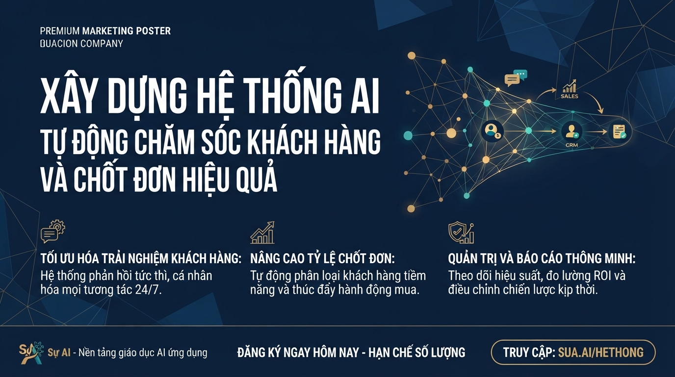 Xây Dựng Hệ Thống AI Tự Động Chăm Sóc Khách Hàng và Chốt Đơn Hiệu Quả