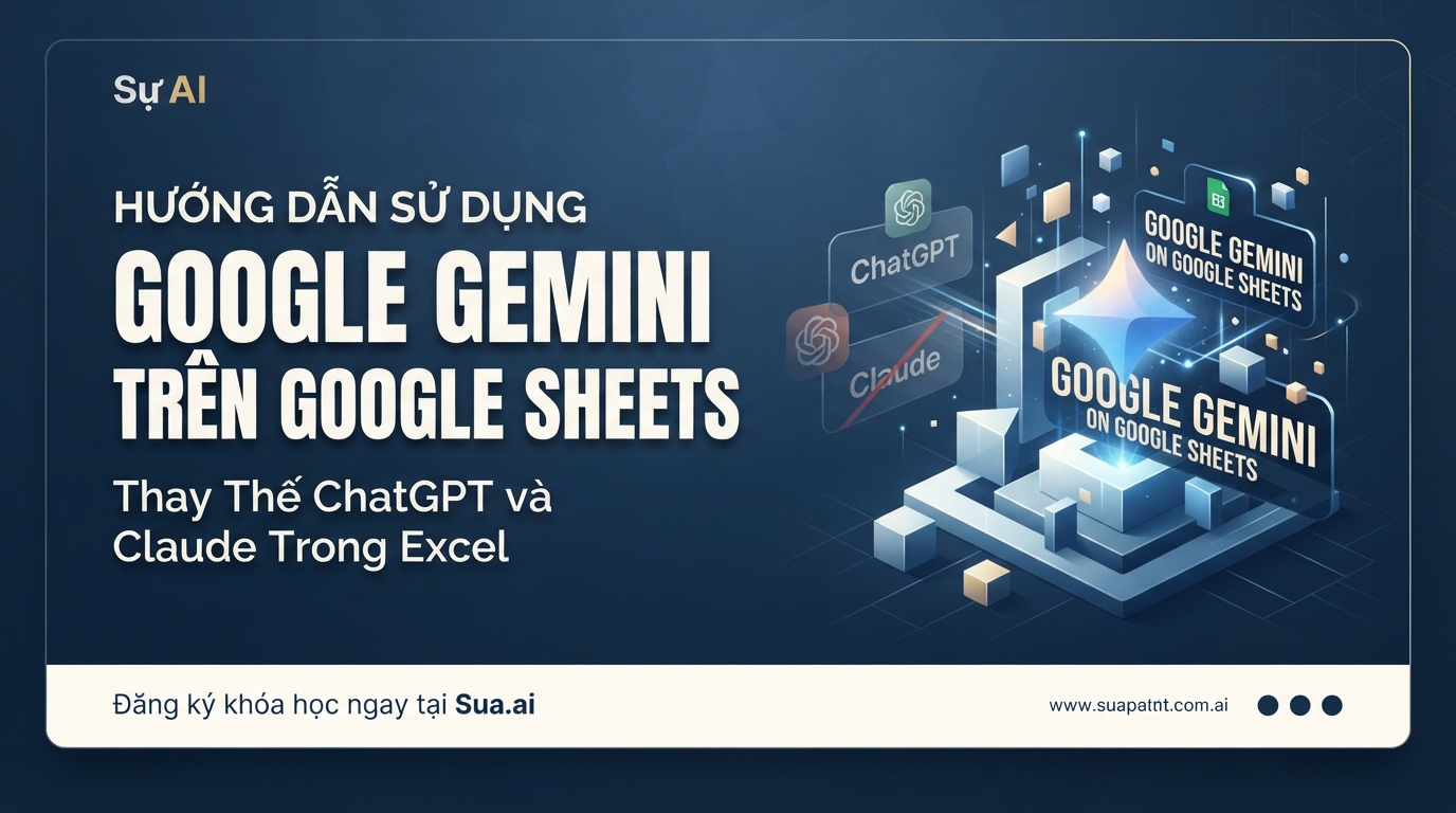 Hướng Dẫn Sử Dụng GOOGLE GEMINI TRÊN GOOGLE SHEETS Thay Thế ChatGPT và Claude Trong Excel