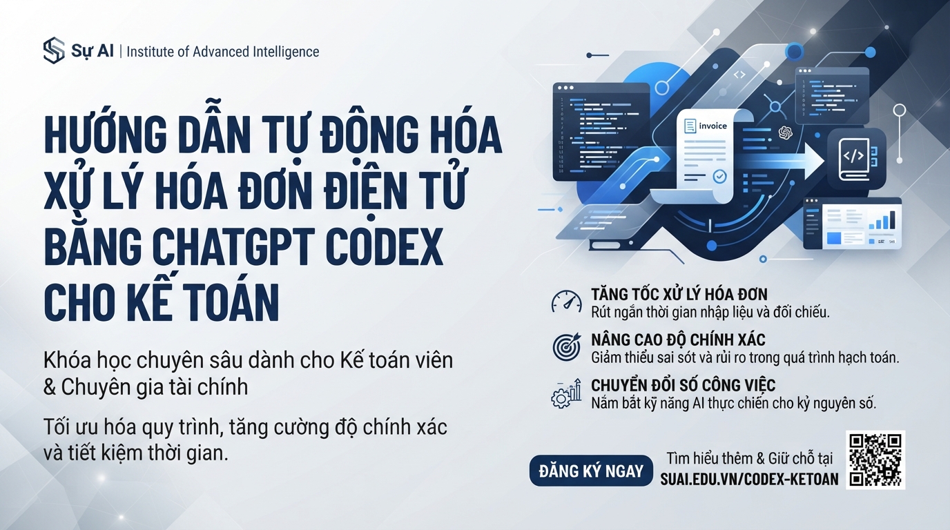 Hướng Dẫn Tự Động Hóa Xử Lý Hóa Đơn Điện Tử Bằng ChatGPT Codex Cho Kế Toán