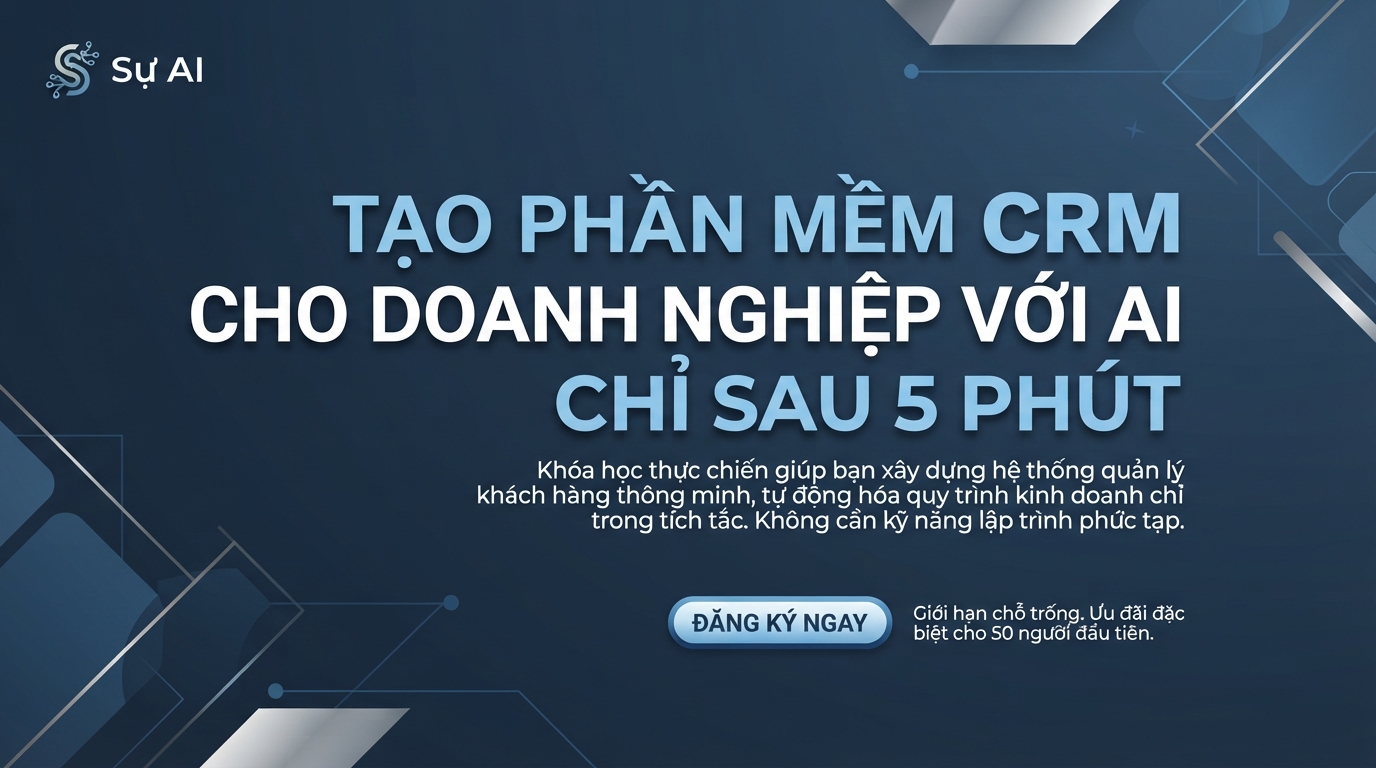Tạo Phần Mềm CRM Cho Doanh Nghiệp Với AI Chỉ Sau 5 Phút