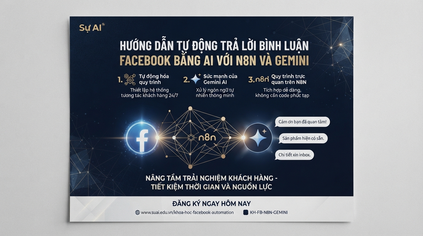 Hướng dẫn tự động trả lời bình luận Facebook bằng AI với N8N và Gemini