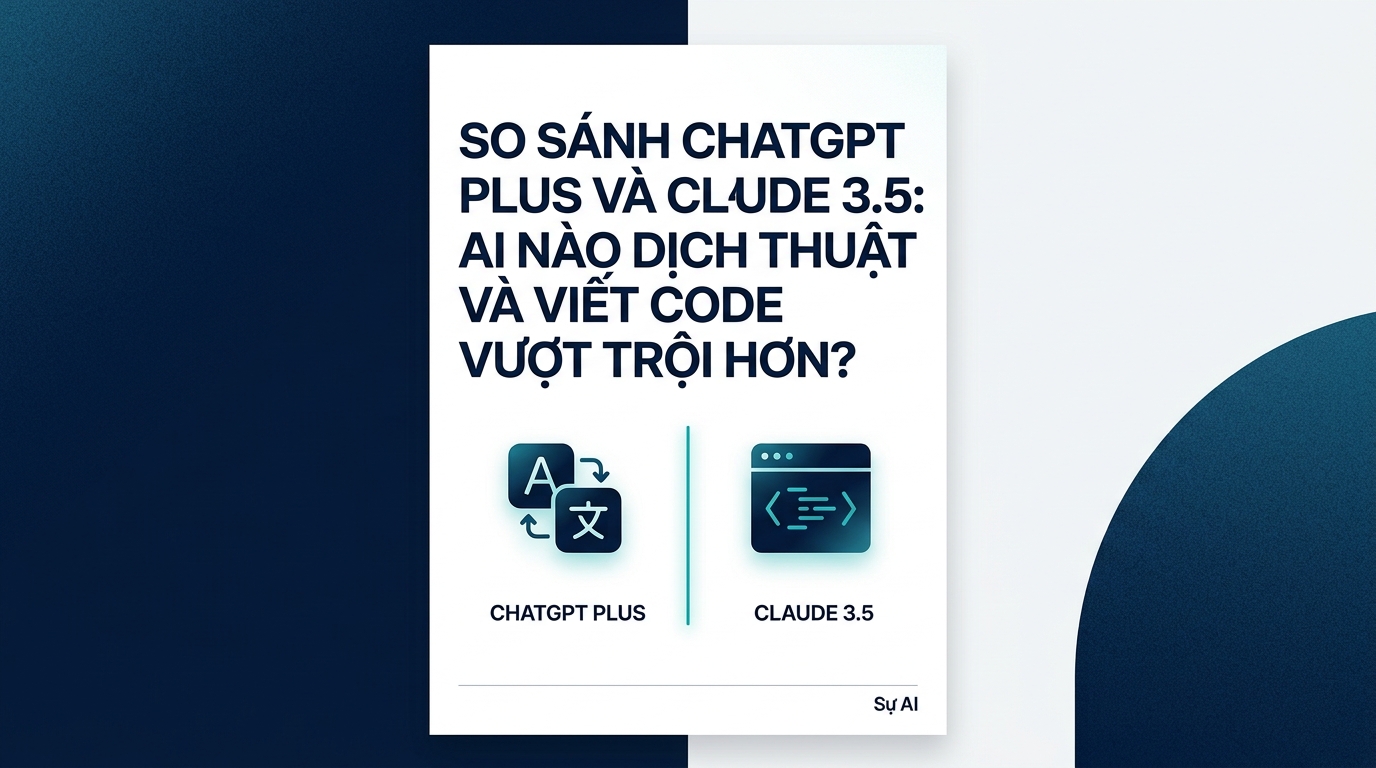 So sánh ChatGPT Plus và Claude 3.5: AI nào dịch thuật và viết code vượt trội hơn?