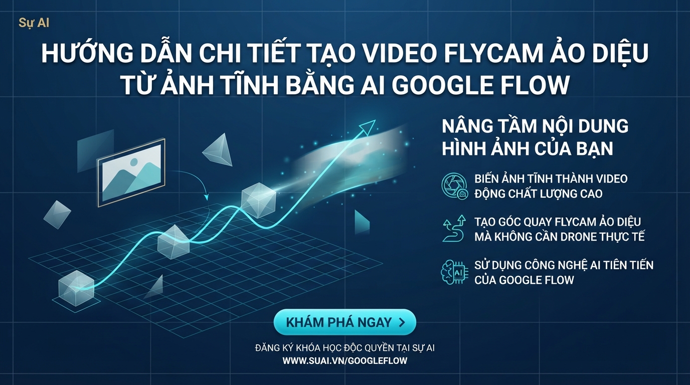 Hướng Dẫn Chi Tiết Tạo Video Flycam Ảo Diệu Từ Ảnh Tĩnh Bằng AI Google Flow
