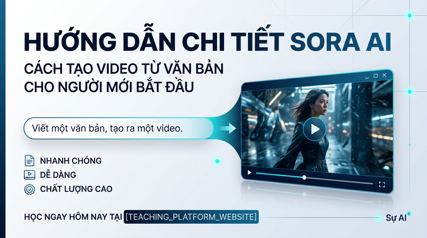 Hướng Dẫn Chi Tiết Cách Dùng Sora AI Tạo Video Từ Văn Bản Cho Người Mới Bắt Đầu
