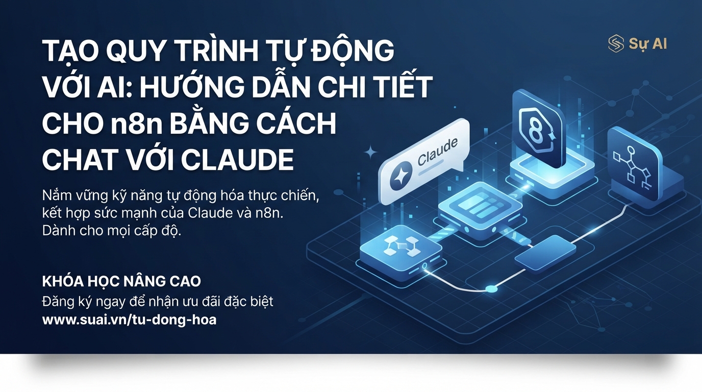 Tạo Quy Trình Tự Động Với AI: Hướng Dẫn Chi Tiết Cho n8n Bằng Cách Chat Với Claude
