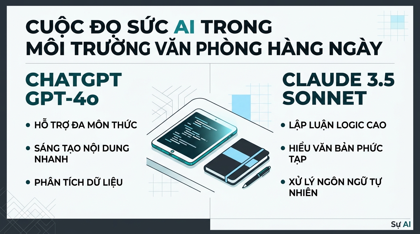 ChatGPT GPT-4o và Claude 3.5 Sonnet: Cuộc Đọ Sức AI Trong Môi Trường Văn Phòng Hàng Ngày