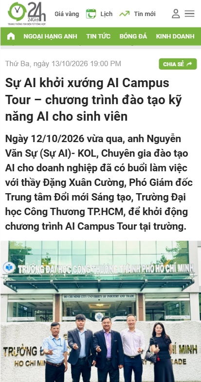 24h đưa tin về Sự AI