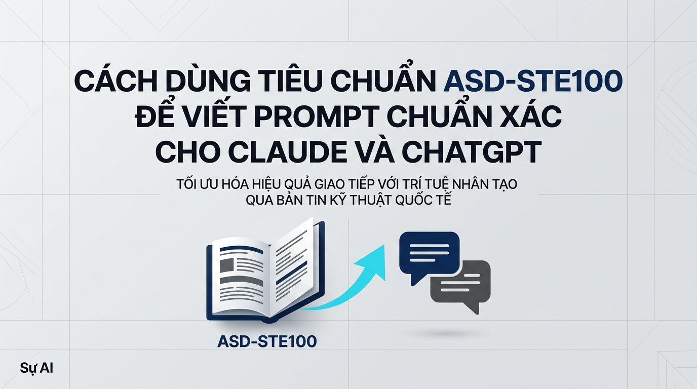 Cách dùng tiêu chuẩn ASD-STE100 để viết prompt chuẩn xác cho Claude và ChatGPT