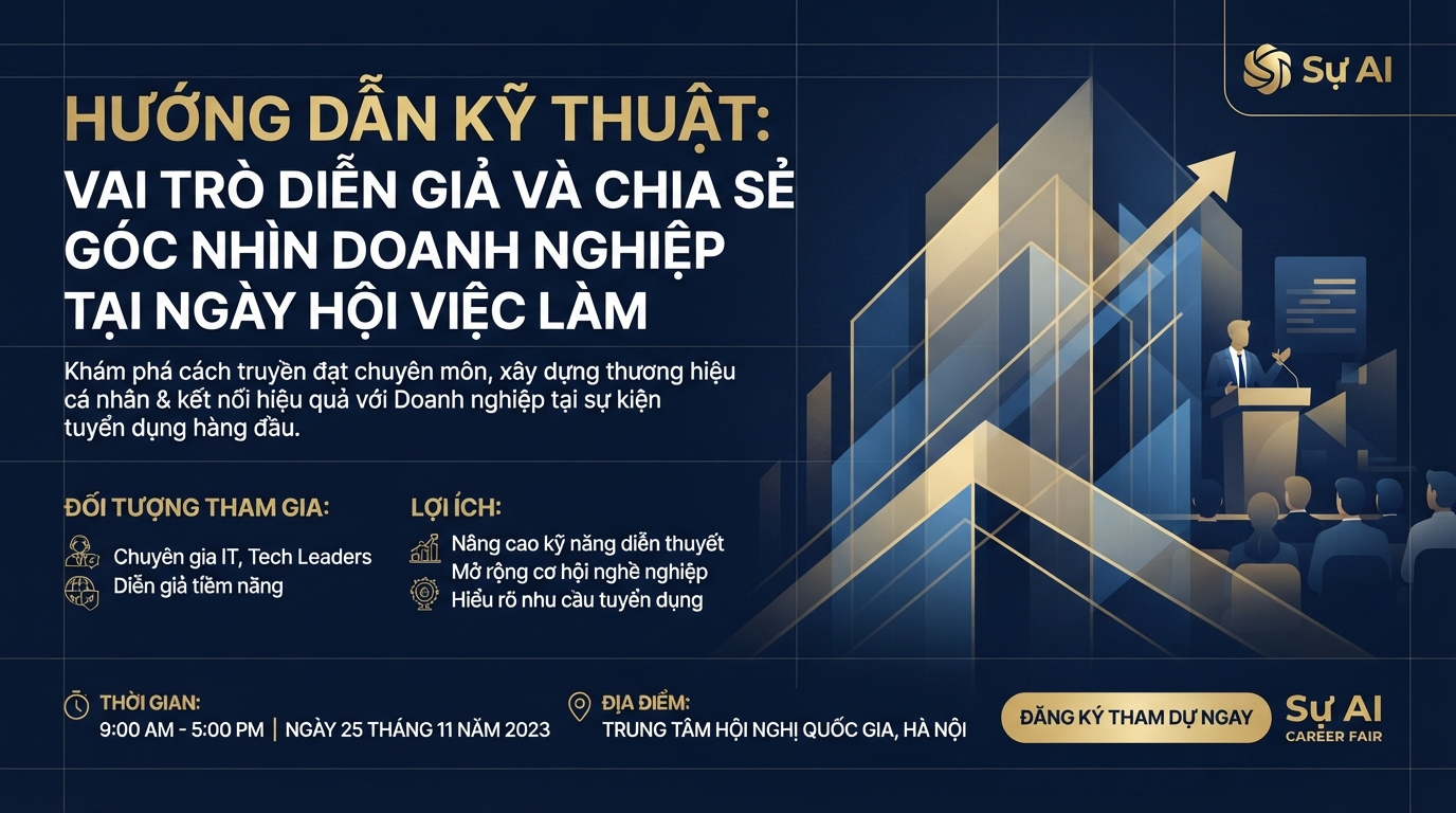 Hướng Dẫn Kỹ Thuật: Vai Trò Diễn Giả và Chia Sẻ Góc Nhìn Doanh Nghiệp tại Ngày Hội Việc Làm