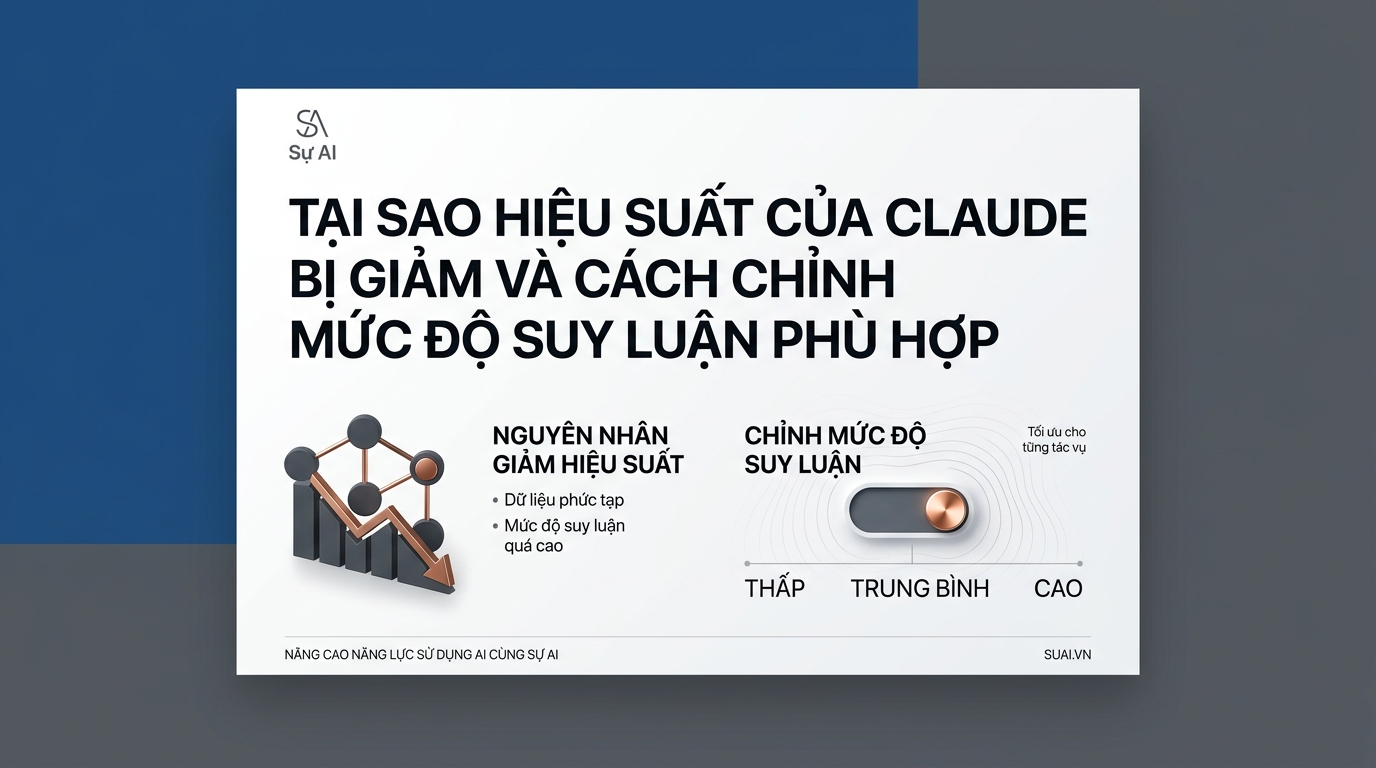 Tại sao hiệu suất của Claude bị giảm và cách chỉnh mức độ suy luận phù hợp